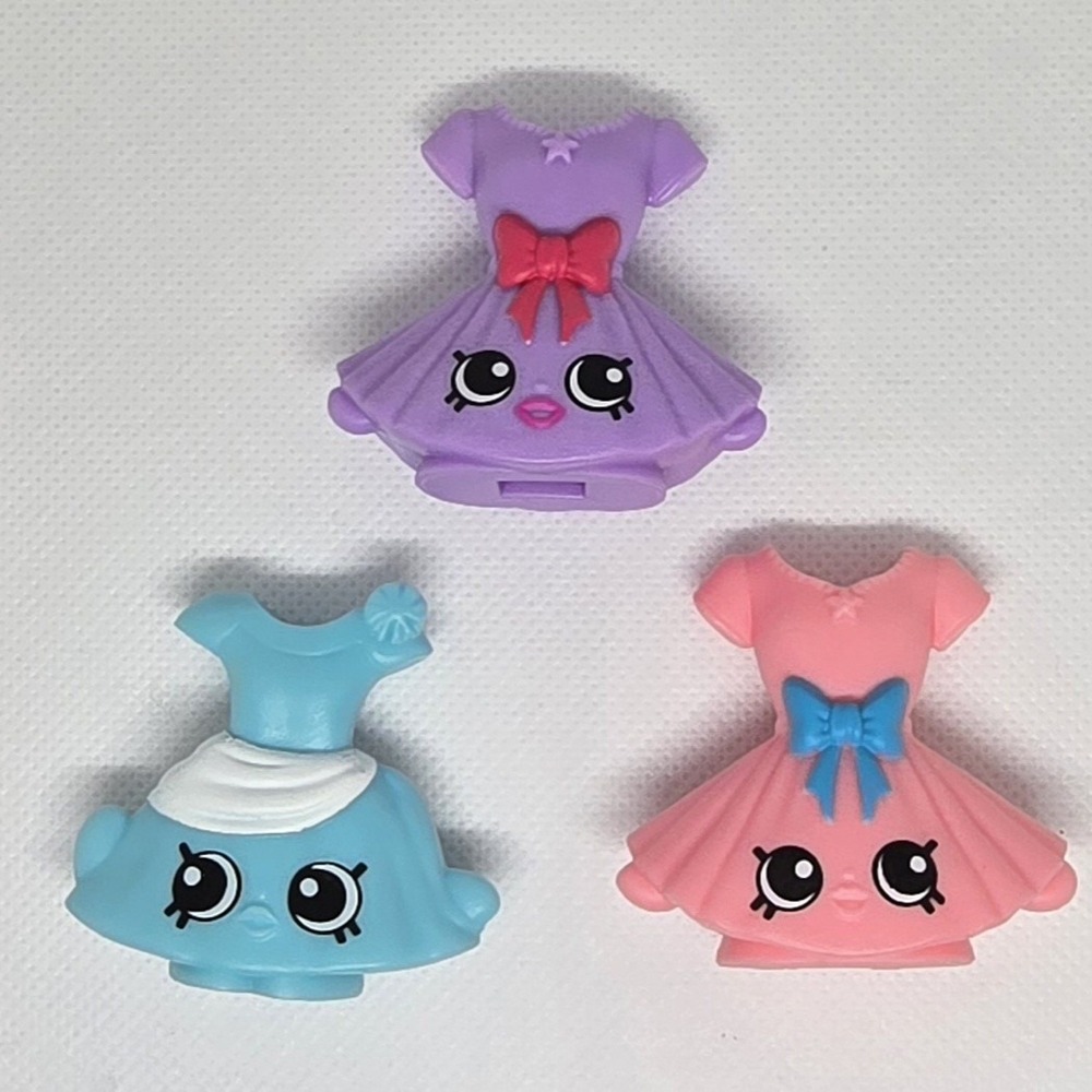 McDonalds Happy Meal Shopkins Dresses LOT of 3 Different Styles